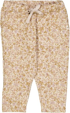 Wheat Vibe sweatpants - Pale lilac flower field